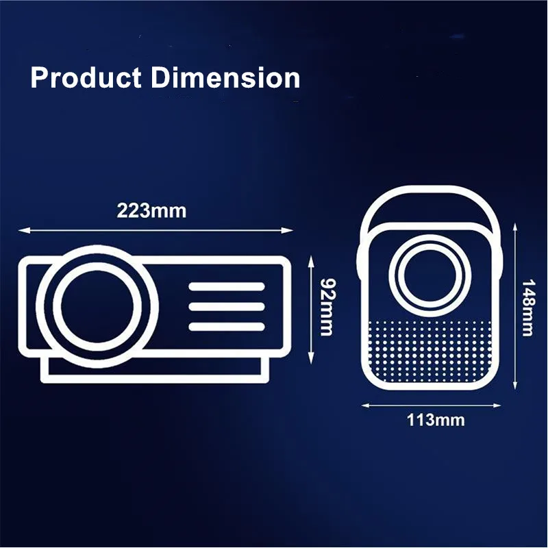 wifi   Projector Phone,Full HD 4K LCD movie video Projector 1080P Outdoor LCD   Projector,  infocorp  Home Theater Projectors