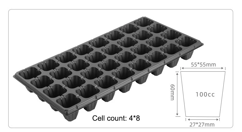 On Sale Seed Tray Re Usable Trays With Lid 200 Cells Plug For Plant Propagation Nursery Seedling