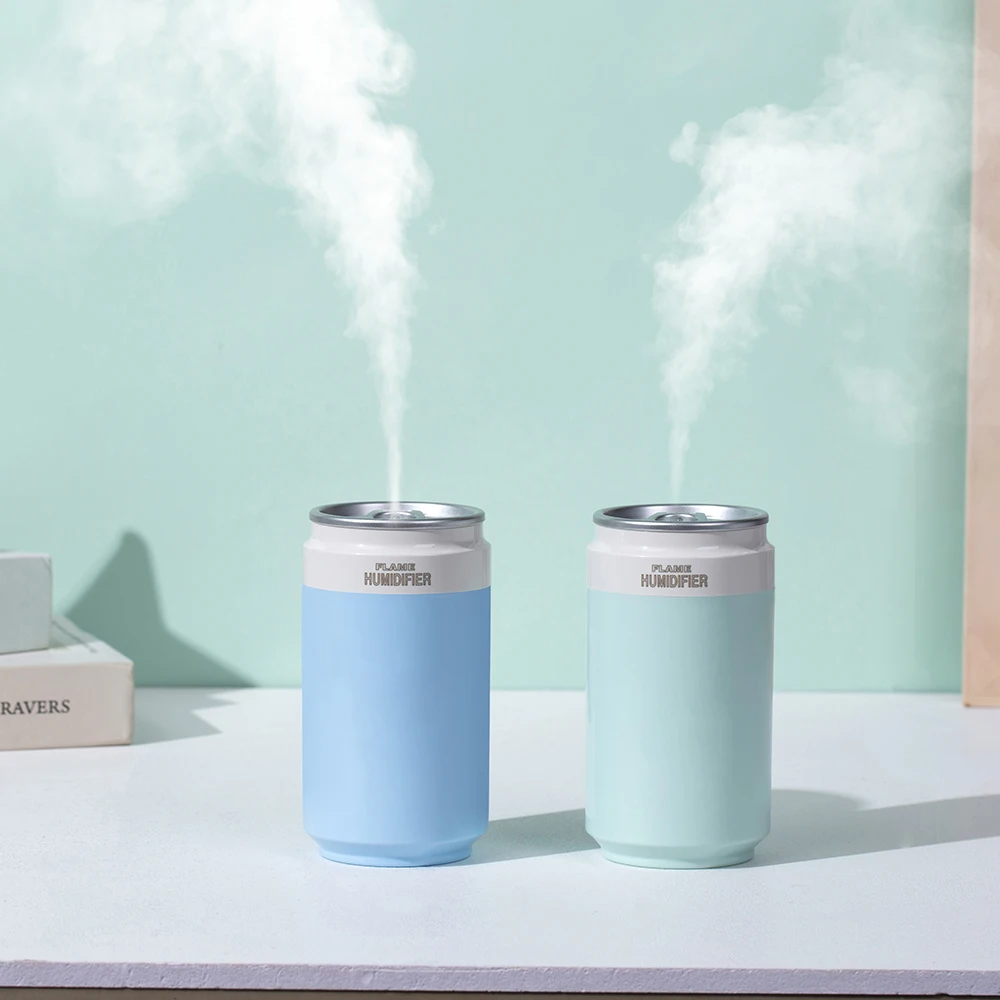 800mal Usb Car Smart Diffuser Portable Light H2o Spray Flamer air Aroma 7 Colors Led Lamp Mini Personal Humidifier