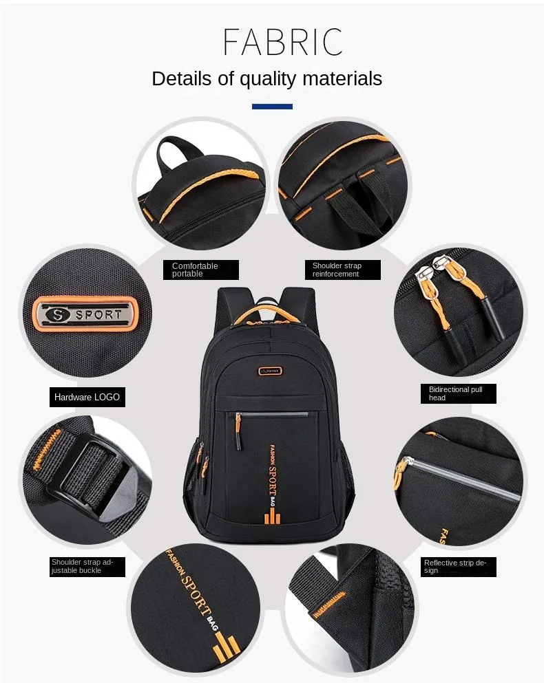 KBW759 Waterproof Durable Oxford 15.6 Inch Computer Bag Travel College School Student Backpack Men Business Laptop Backpacks