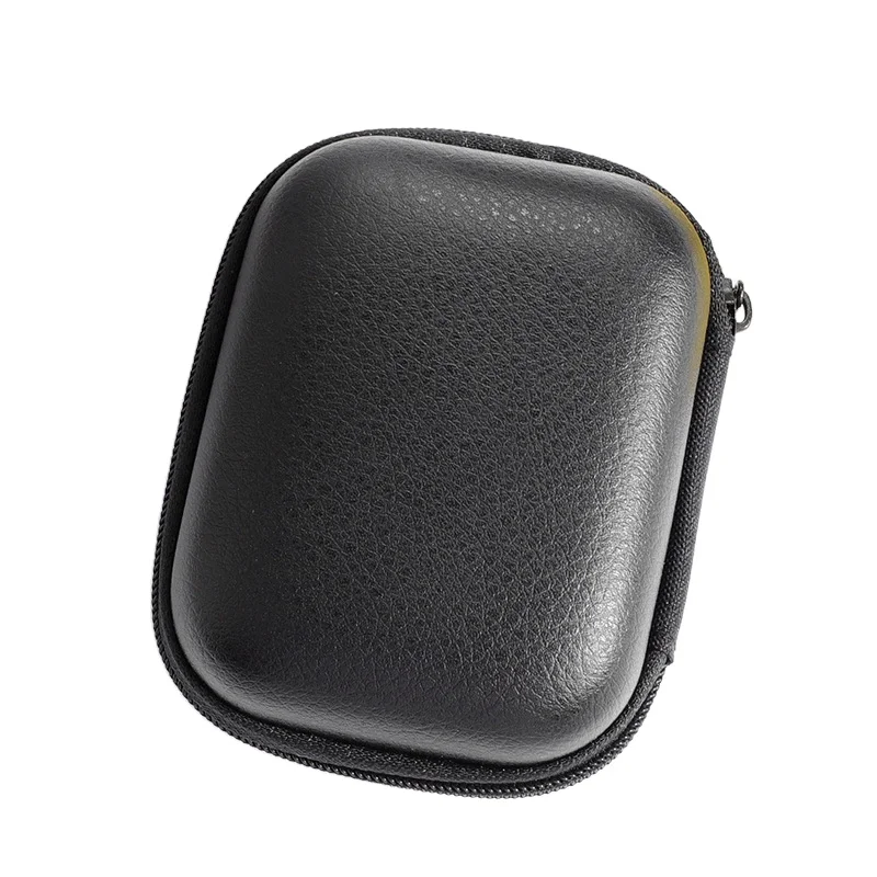 High Quality Litchi Pattern Imitation Leather Storage Bag Thickened EVA Earphone & Headphone Case Special Purpose Case