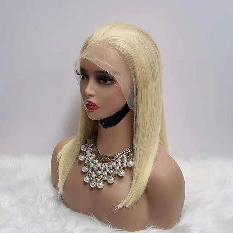 Wholesale 613 blonde bob human hair wigs,wholesale price peruvian short 613 human hair lace front wigs for black women