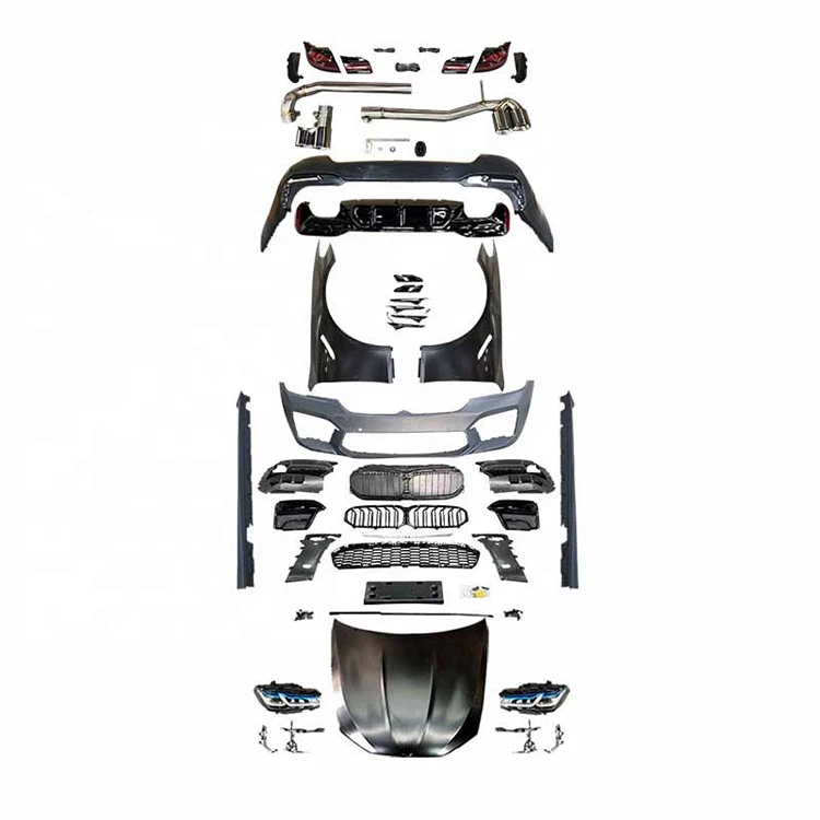 F10 Upgrade to 2022 M5 G30 bodykit for BMW F10 bodykit 5 series F18 F10 body kit front bumper side skirt rear bumper grille