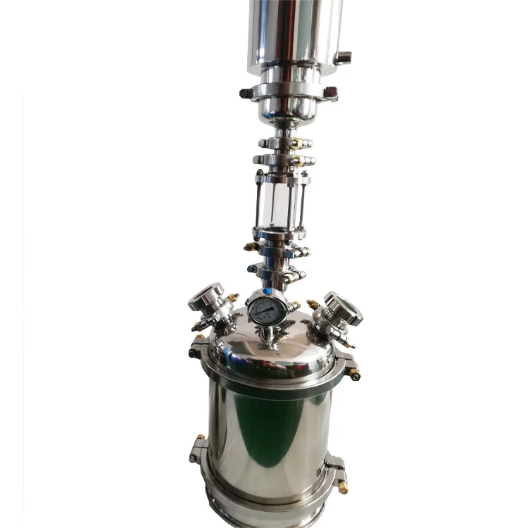 Stainless Steel  Sanitary BHO  Extractor Industrial Hydrocarbon Extraction System 2.5LB 3lb Loop extractor