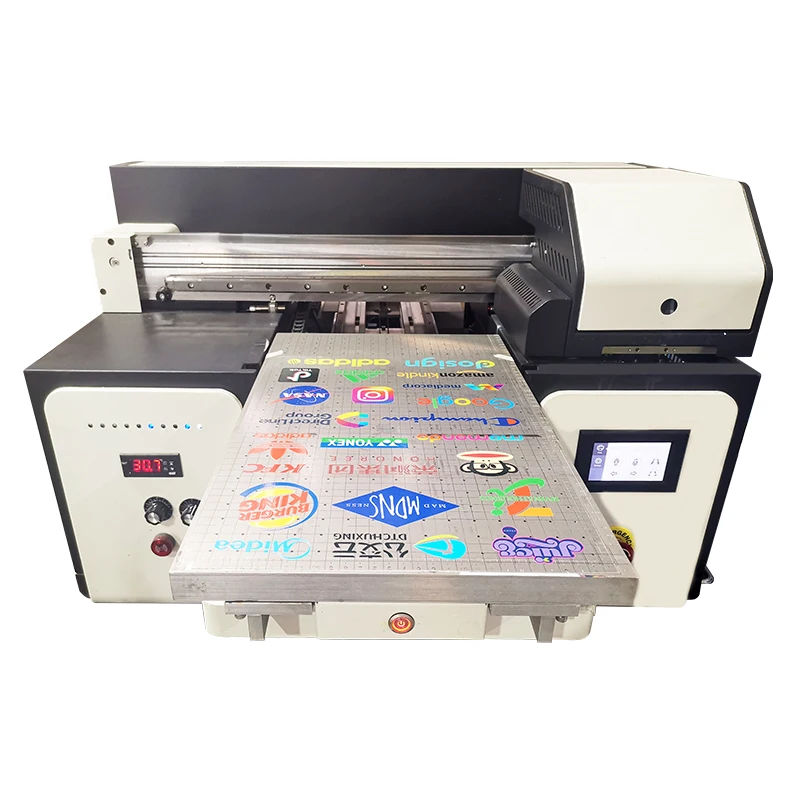 A3 A4 Small Size Cell Phone Case Printer Led UV Flatbed Printer with varnish
