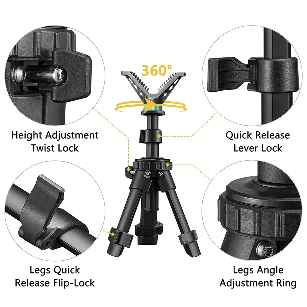 multifunction rapid shooting rest quick mini hunting tripod aluminium shooting rest tripod,shooting hunting  rest tripod