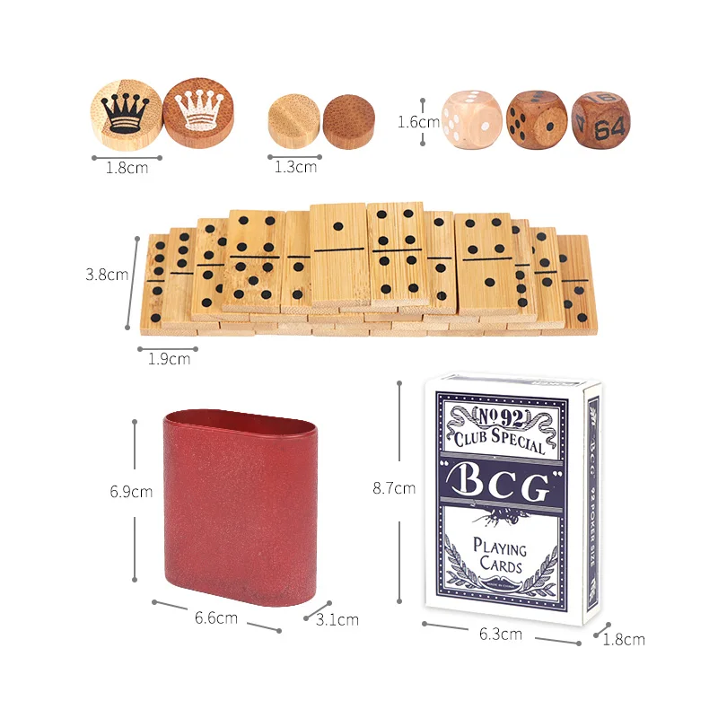 Hot Selling Bamboo Wooden Intelligent Folding Board Indoor Kids Adult Game Chess Ludo