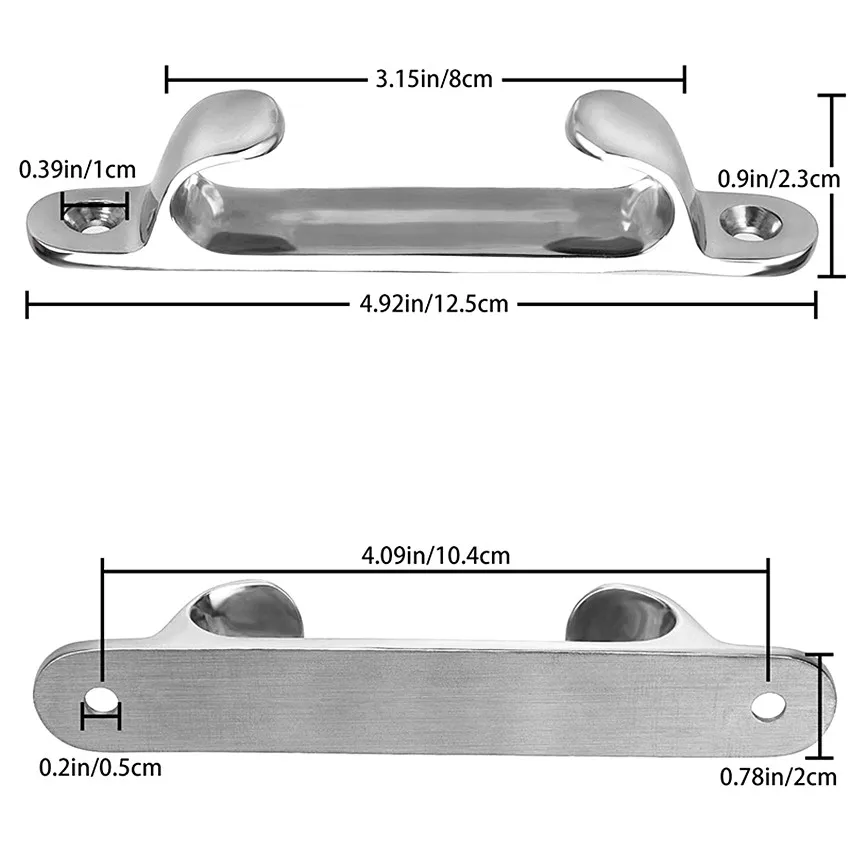 Stainless Steel Cleat Fairlead Line Straight Bow Chocks