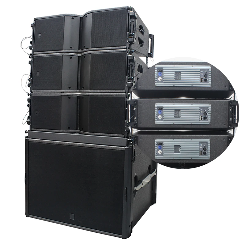 Plug And Play Active Powered Dual 10 Inch 18 Inch Sound Audio Dj Speaker Set System Speaker System Complete Set