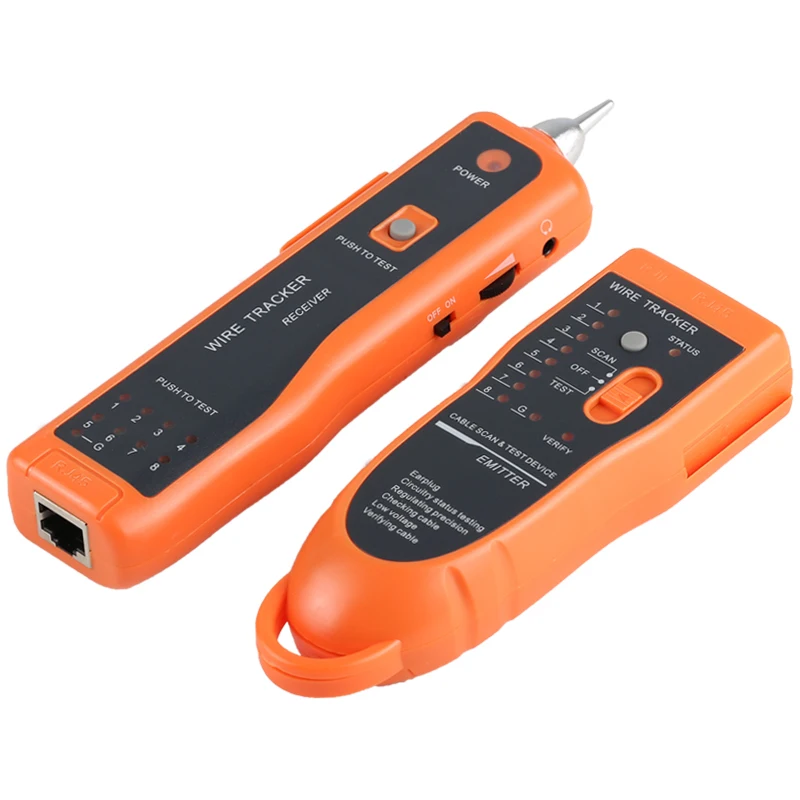 New LAN Network Cable Tester Cat5 Cat6 RJ45 UTP STP Detector Line Finder Telephone Wire Tracker Tracer Diagnose Tone Tool Kit A
