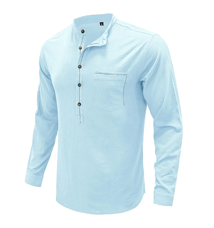 OEM/ODM men shirts v neck plain corduroy plus size best shirts soft mens winter cotton shirt for winter inside