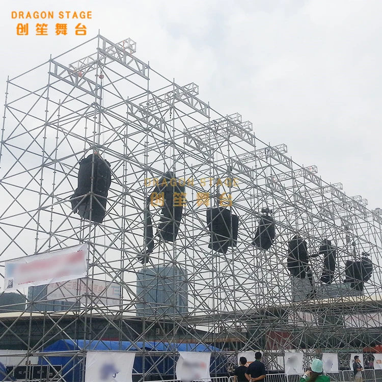 Dragon Layer scaffolding and quickly layer truss system made of steel truss for line array