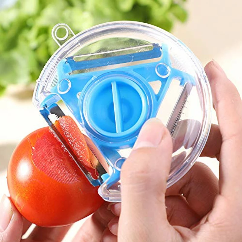 Hot Selling 3-In-1 Vegetable and Fruit Peeler Slicer Potato Shredder Kitchen Gadgets Tools Magic Trio Peeler
