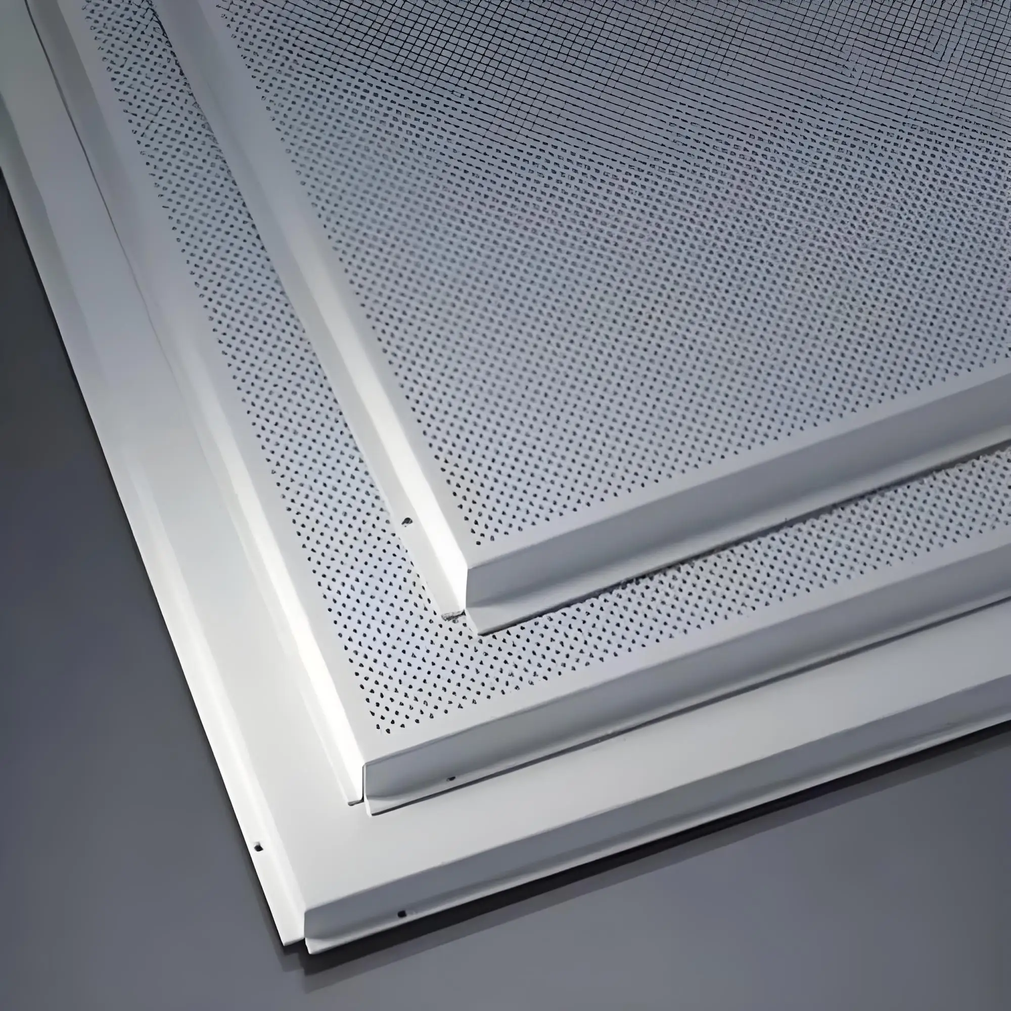 595x595 585x585 Fireproof Aluminum Drop Ceil Panel Metal Suspended Ceiling Tiles