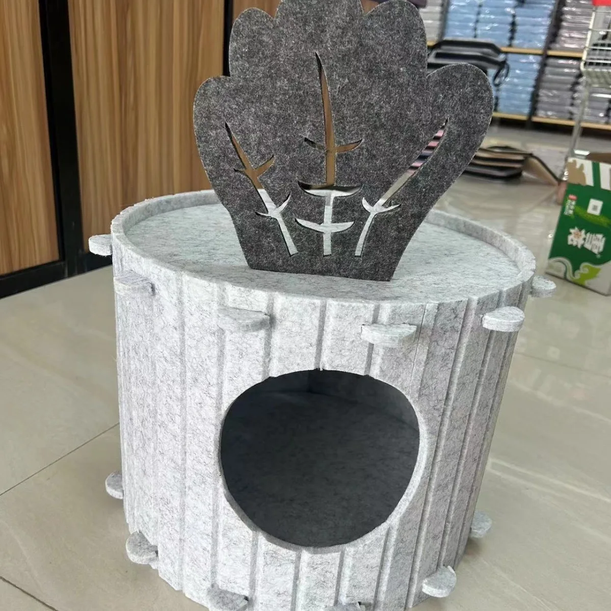 Felt cat litter Dog litter foldable pet litter Breathable Four Seasons Cat House removable cat tunnel