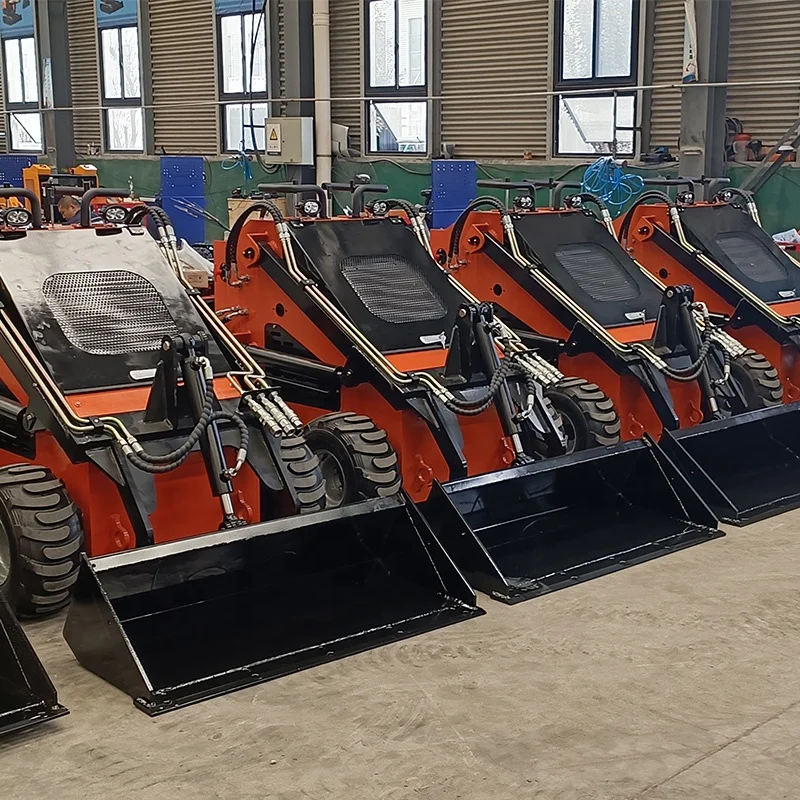 Euro 5 CE EPA Engine Manufacturer Small Mini Skid Steer Loader 1 ton Mini Wheel Loader For Sale Skid Loaders