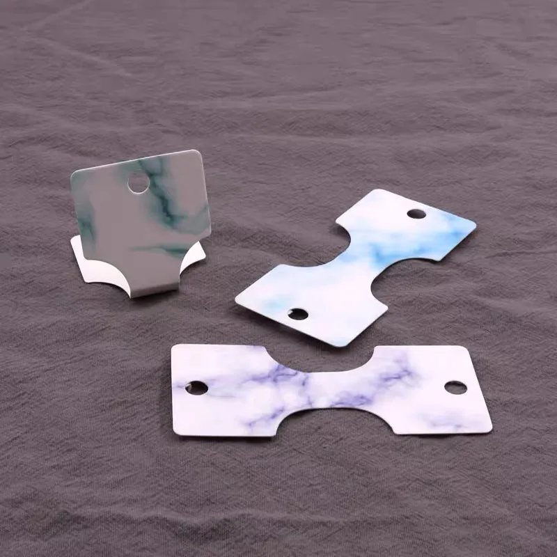 New design recycled Private Printing Paper kraft Small Size ring jewelry security label tags cards packaging price tag with logo