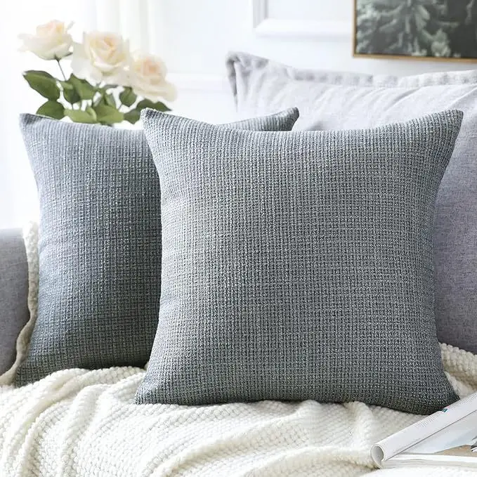 Pillow case cushion thickened linen decorated Nordic living room sofa pillow set against the head of the bed