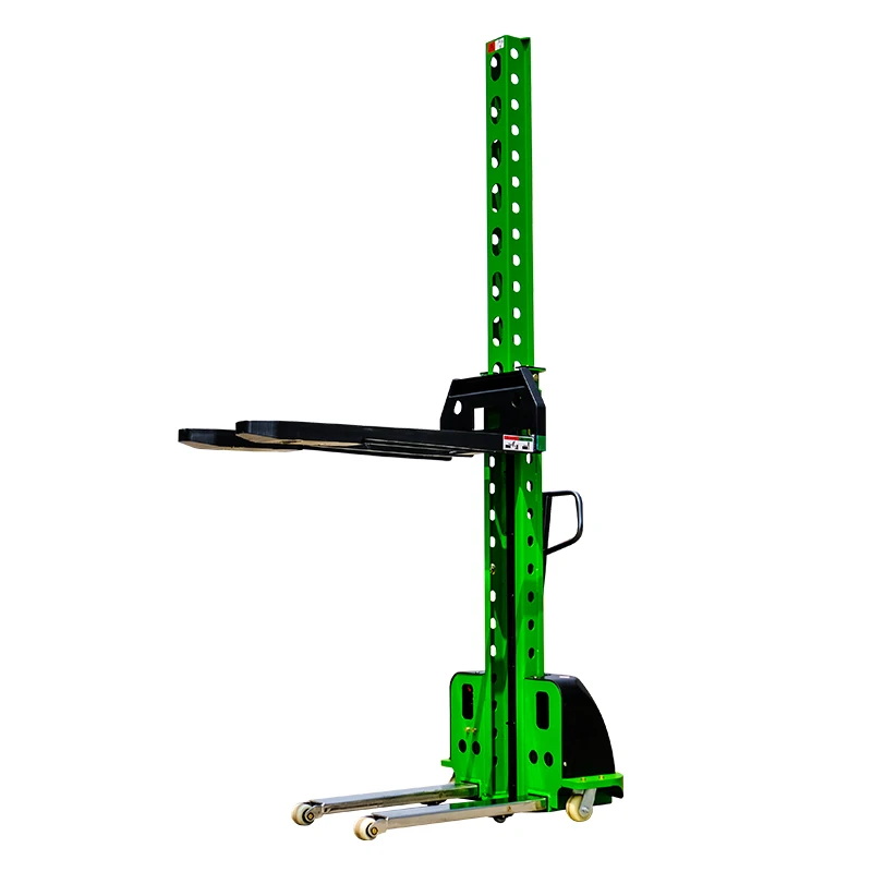500kg 700kg 1000 kg 1.0 Ton 1250mm 1300mm lifting height economic full electric self lifter pallet stacker