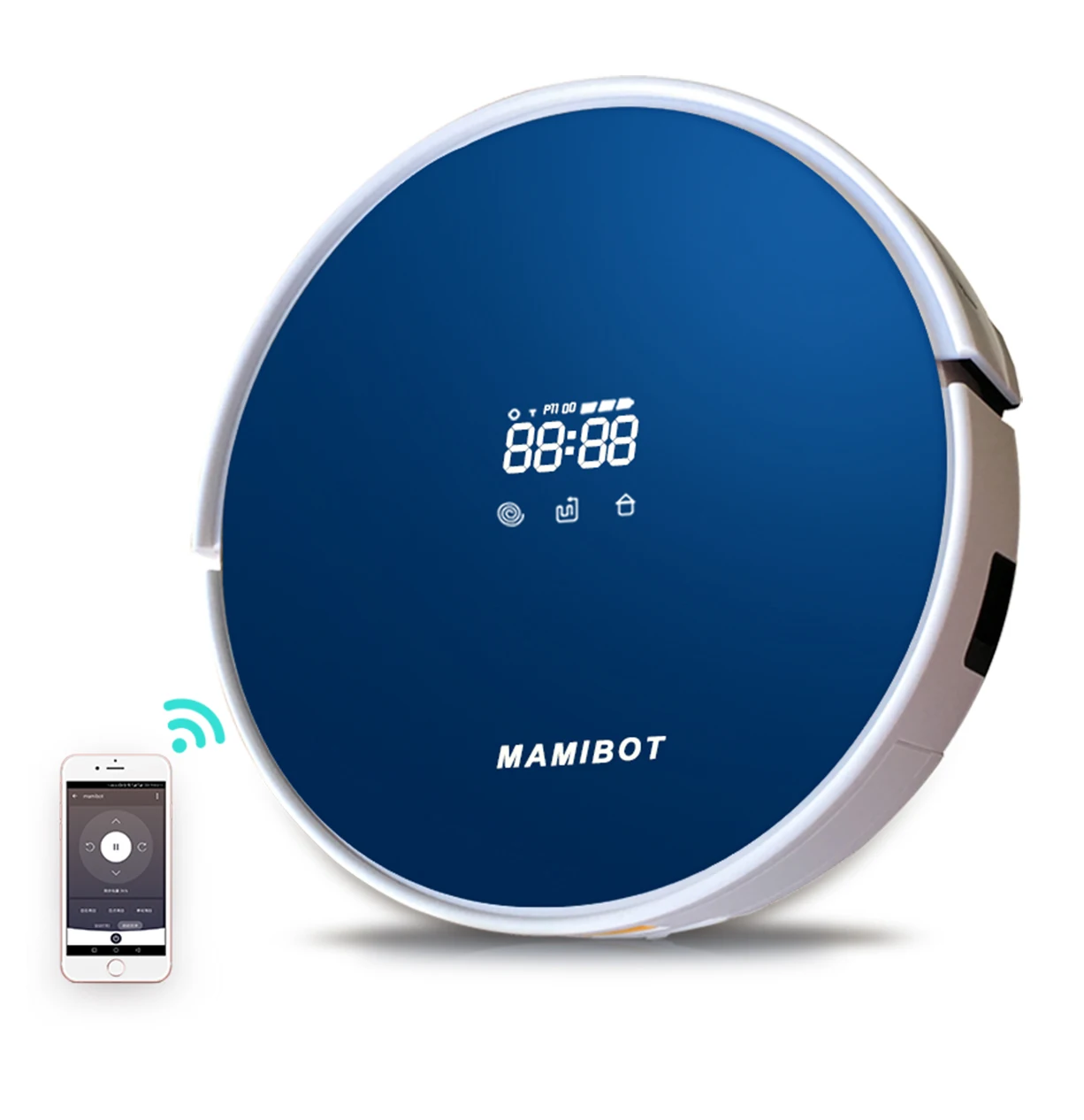 WIFI control robot vacuum cleaner 2016 high end wet mopping floor cleaner auto cleaner PREVAC650