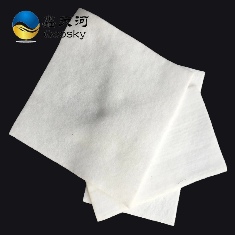 PET 5.2m Width Short Fiber Needle Punched Nonwoven Geotextile  For Road
