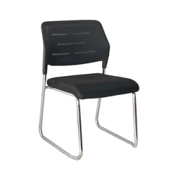 Wholesale cheap mesh metal base armless training meeting room mesh stackable office chair