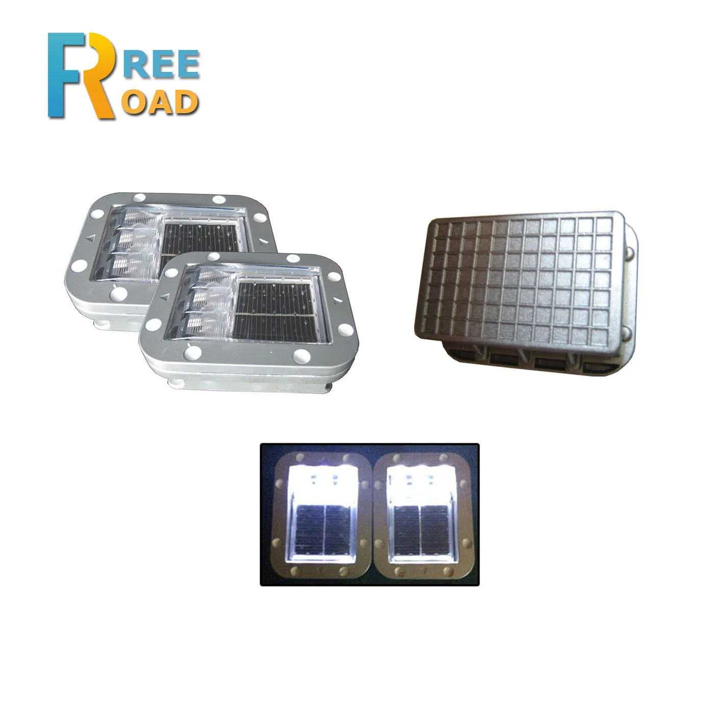 Подземная Алюминиевая СВЕТОДИОДНАЯ Солнечная Дорожная шпилька кошачий глаз