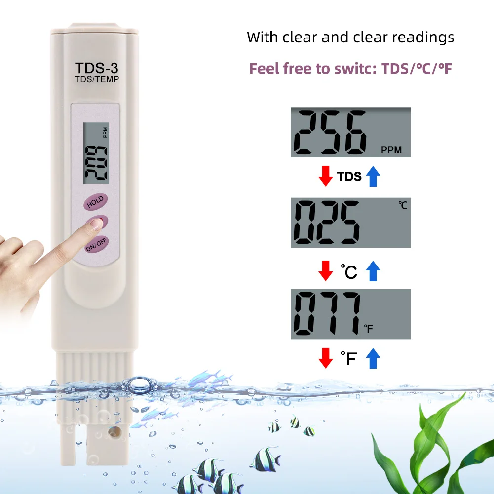 hot sale digital tds meter tester pen , tds-3 handheld tds meter
