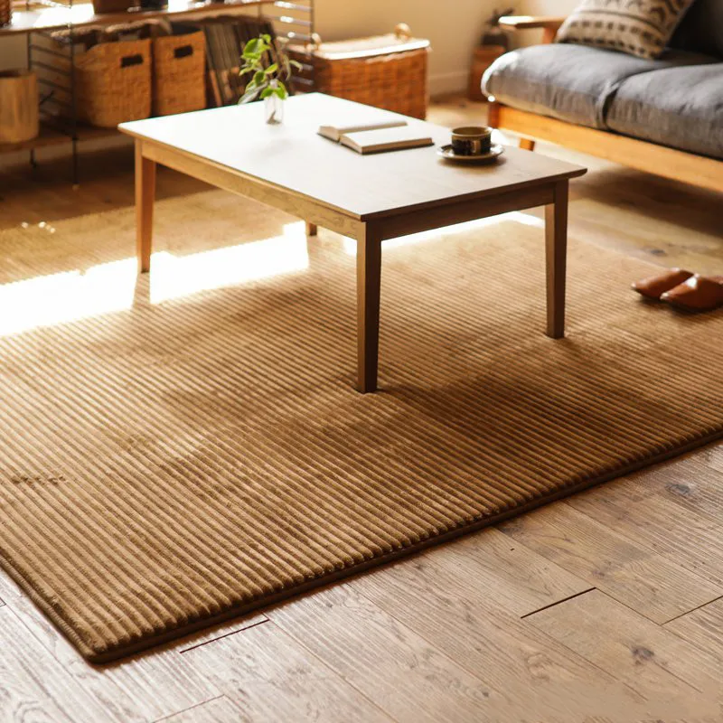 2021 new modern soft carved flannel anti-slip backing area accent centre rug living