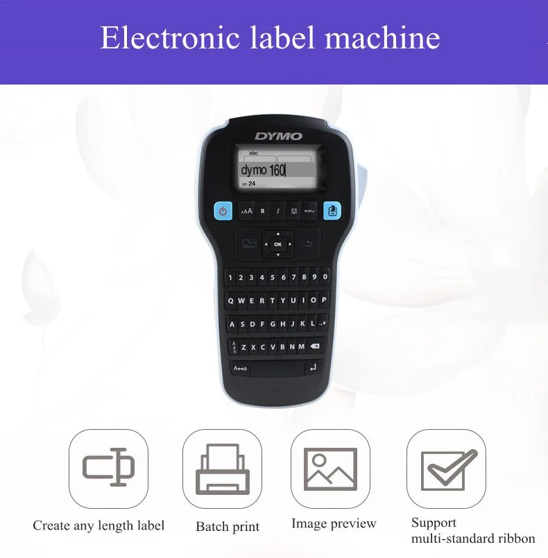 LM160 English Keyboard portable label printer Easy-to-use label maker with fast-formating keys DYMO LabelManager 160