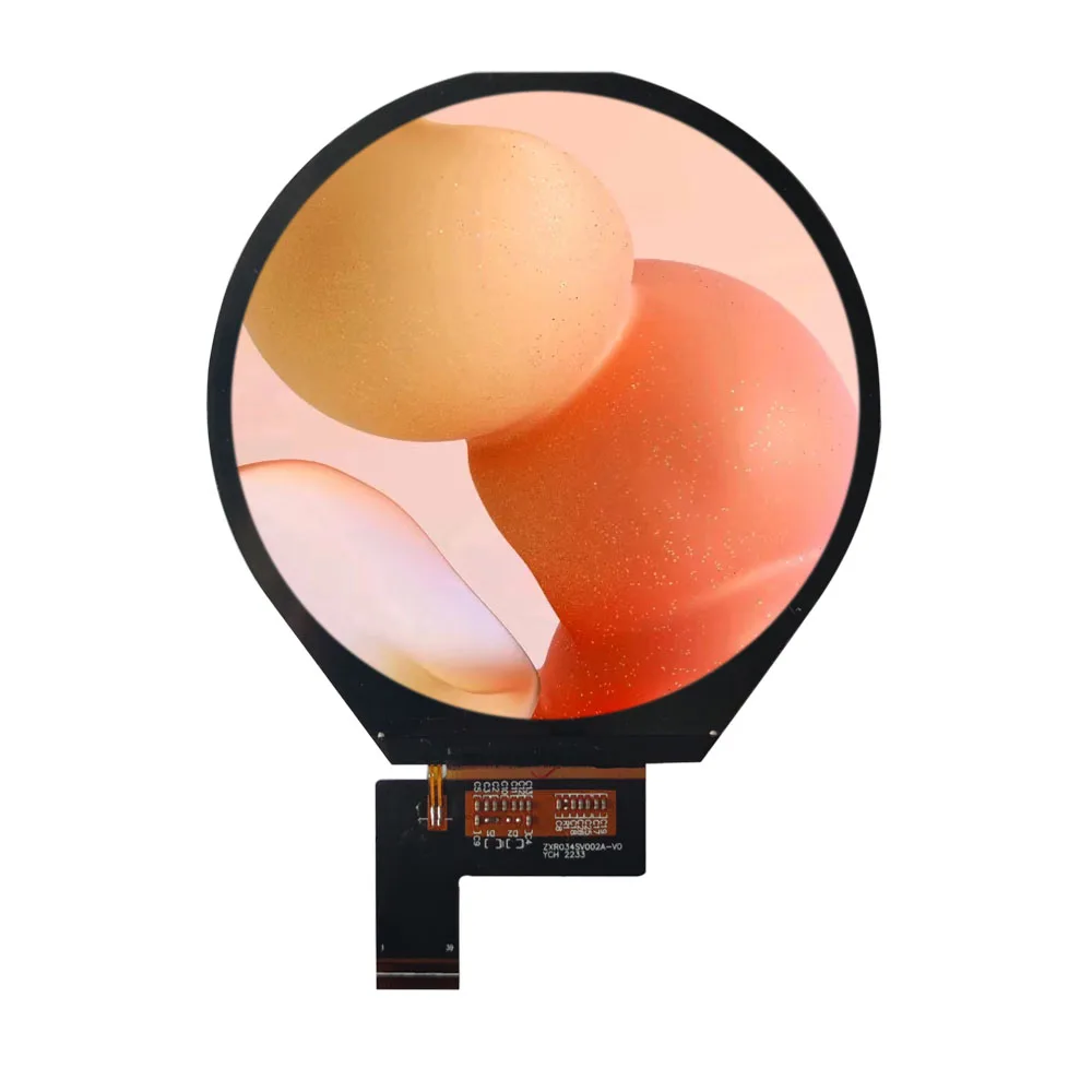 Hot selling product 3.4inch panel round 800 x 800 resolution tft lcd display