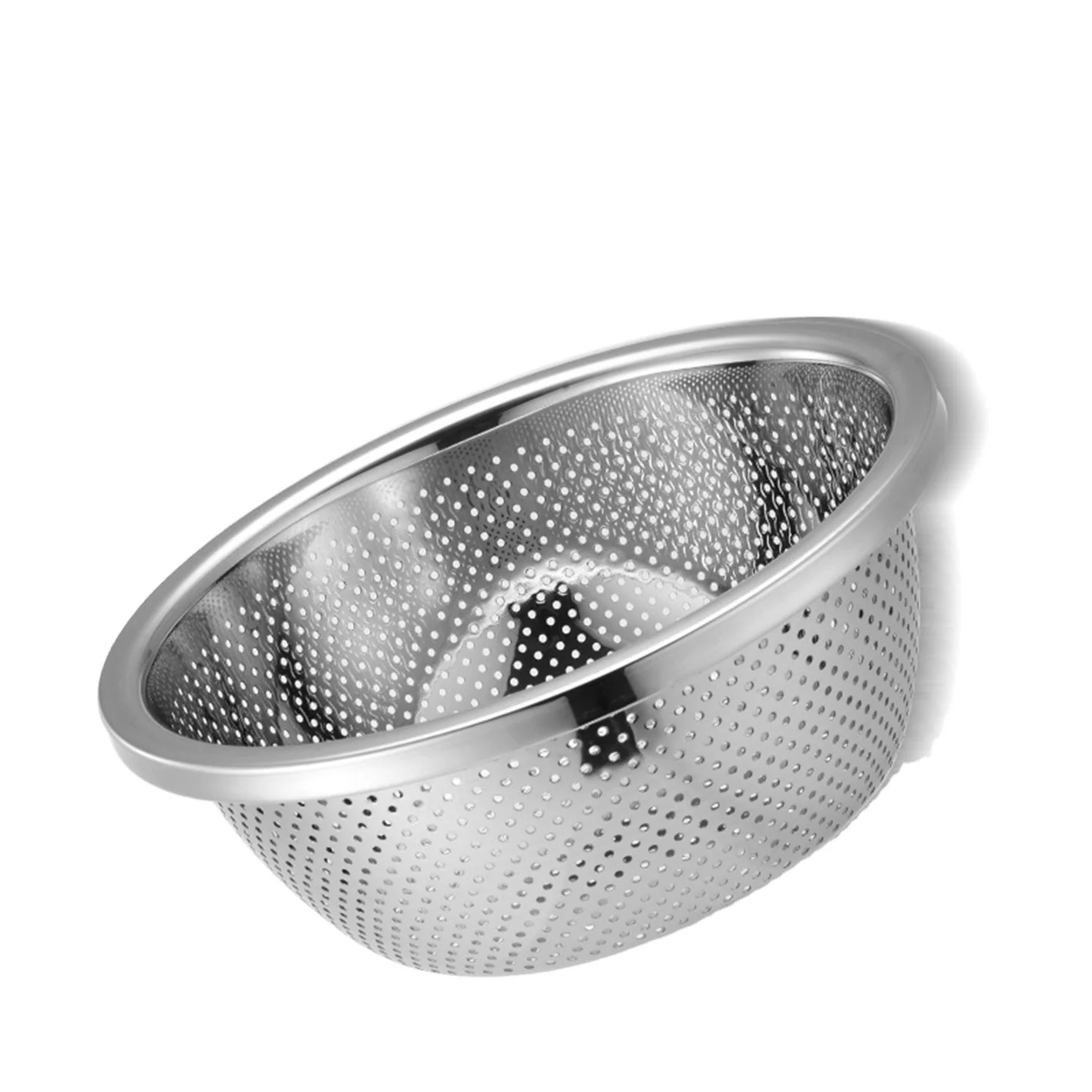 Thickened Design Gio dung rac Fine Mesh Stainless Steel Colander Premium Kitchen Use Keranjang sayuran dari Stainless Steel