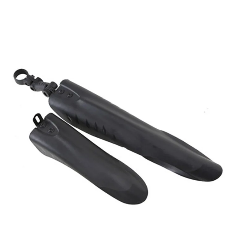 Black Plastic BMX Mountain Bike Fenders with Waterproof Fish-Tail Wing Type Gearbox Mud Tile Cover