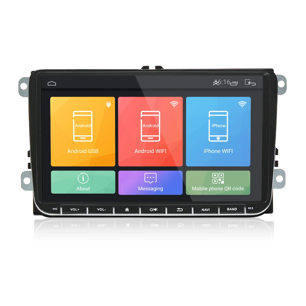 Android 8 Car Player GPS Navigation Car Radio 9 Inches For VW Passat Golf MK5 MK6 Jetta T5 EOS POLO Touran Seat