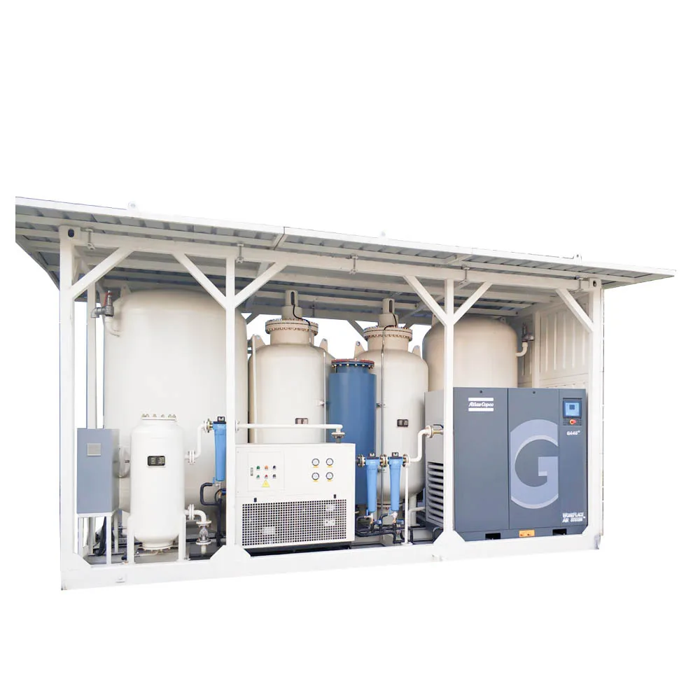 97-99.99% purity on-site PSA nitrogen generator N2 gas equipment of low dew point/pressure loss compact mounted