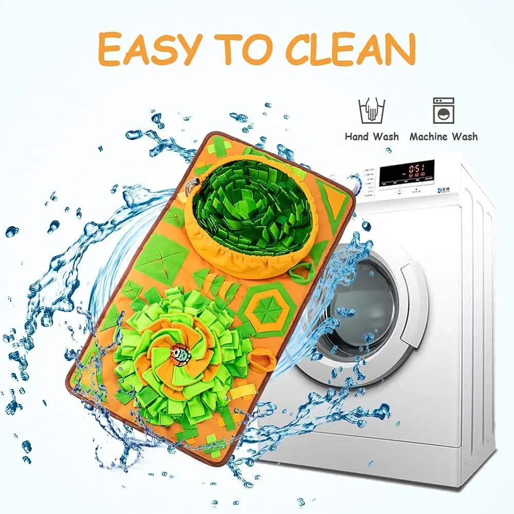 Portable Pet Snuffle Feeding Mat Interactive Feed Puzzle Game Toy For Dog Nose Work Slow Feeding Snuffle Mat For Dogs