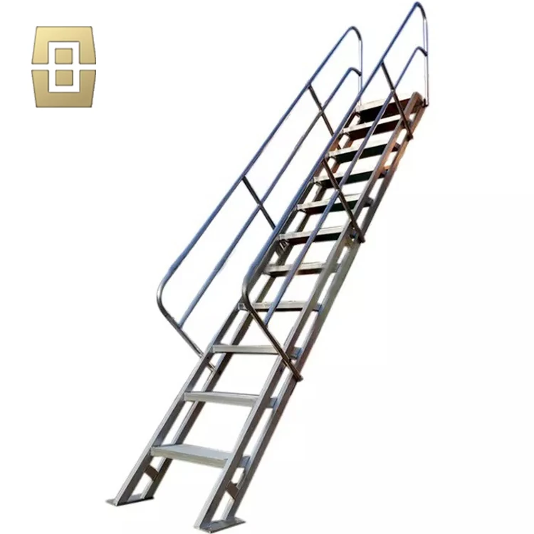 Outdoor safe fire escape stairs for safety