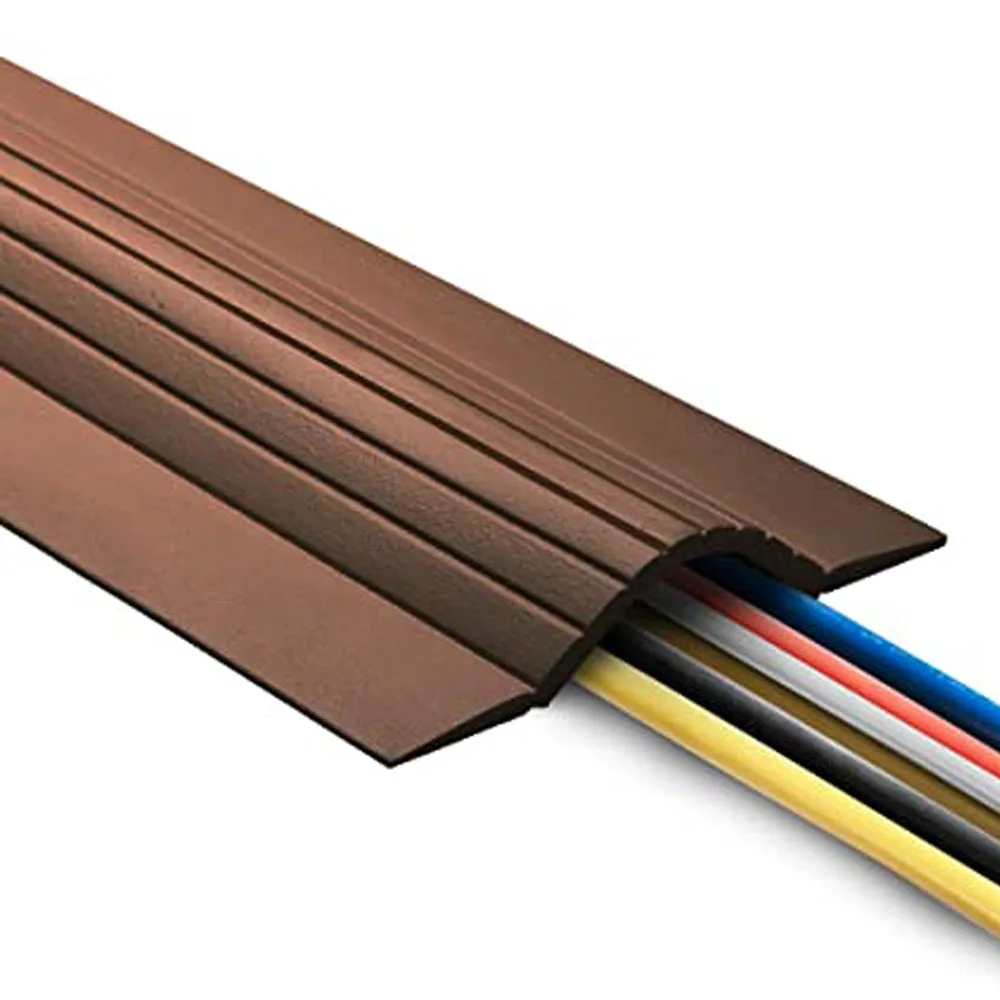 Indoor cable protector floor cable cover