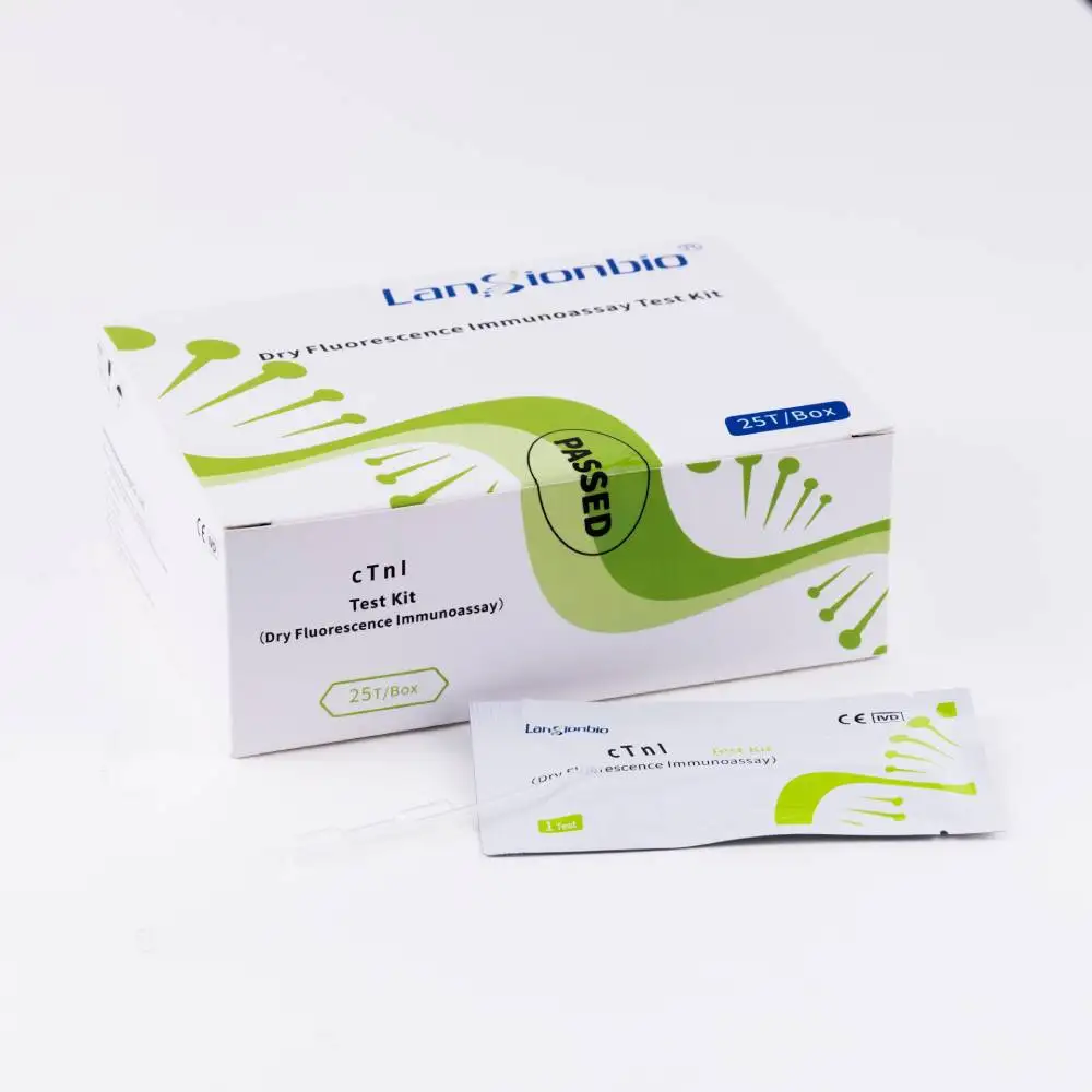 Lansionbio CE ISO Approved cTnI POCT Test Kit/Cassette/Box Kit De Prueba Rpida Cardiac Markers for Insumos Mdicos