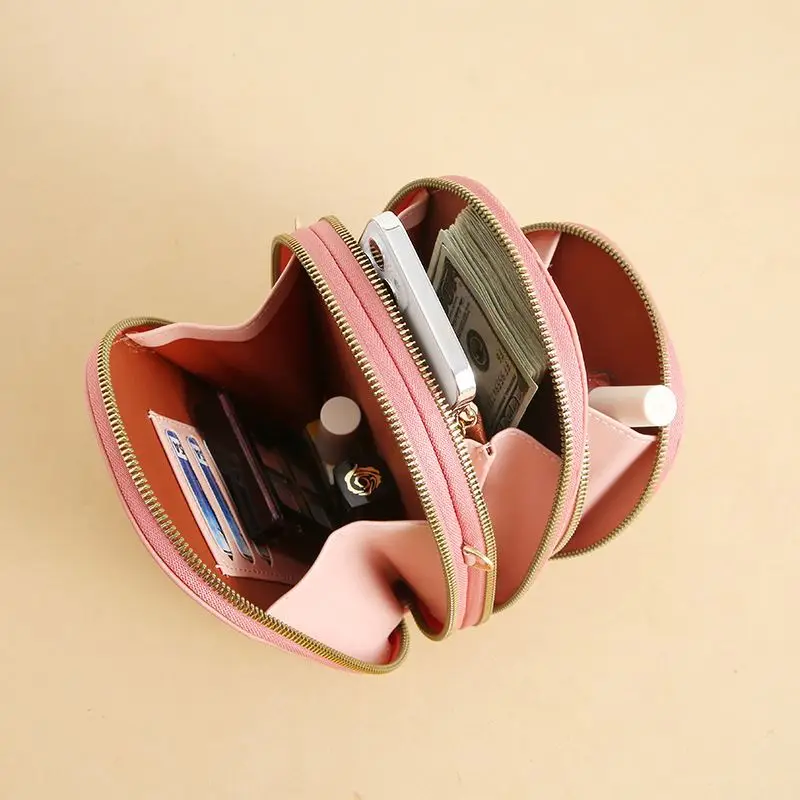 Bagsplaza Small Crossbody Bags Lady Cell Phone Wallet Fashion Leather Wallet for Women Purse Mobile Phone Bags