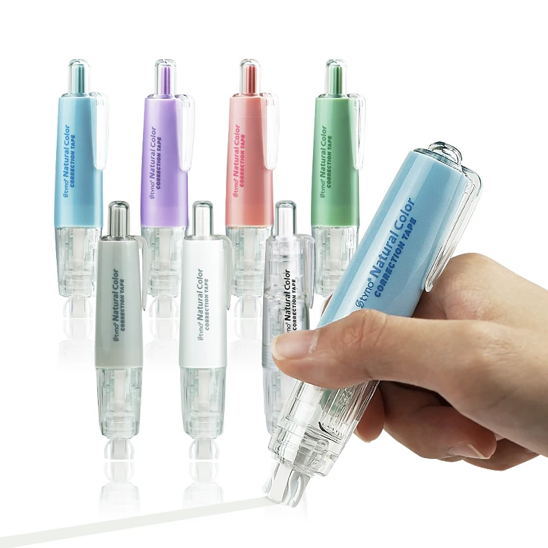 Wholesale Stationery Manufacturer Creative Replaceable Press Whiteout Student Correction Tape Pen with Replace Core