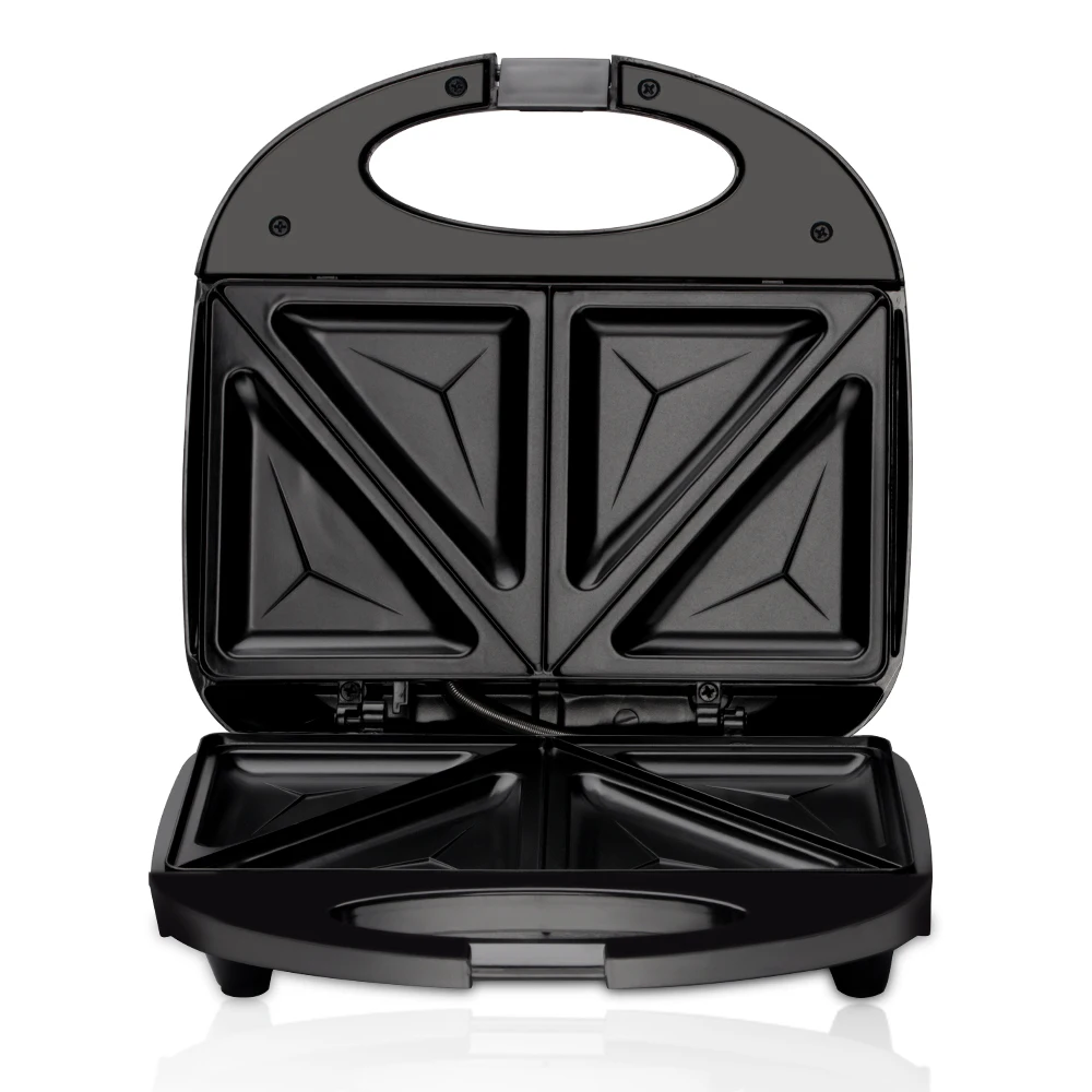 RAF 850W Electric Sandwich Maker Grill Black Non-stick Plates Sandwich Toaster Press Cool Touch Handle Non-stick coating
