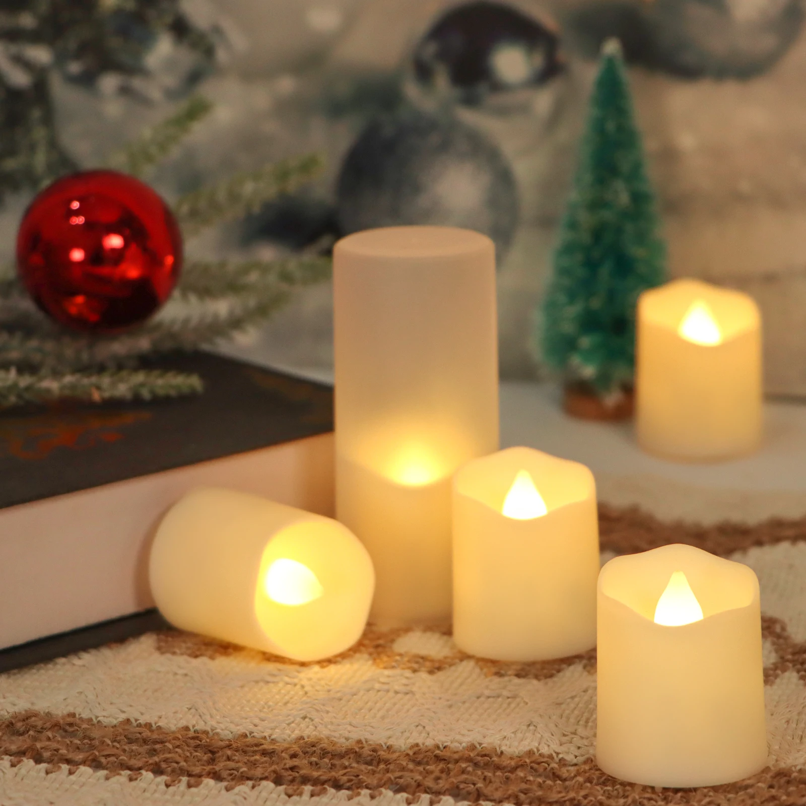 Emulational led tea light candle electronic no flame colourful color changing LED mini tealight candles