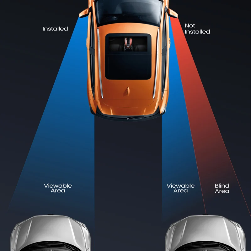 CARSUN Car Clear Round Blind Spot Mirror HD Glass Wide Angle Car Exterior Accessories Mirror For Motorcycle Blind Spot Mirror