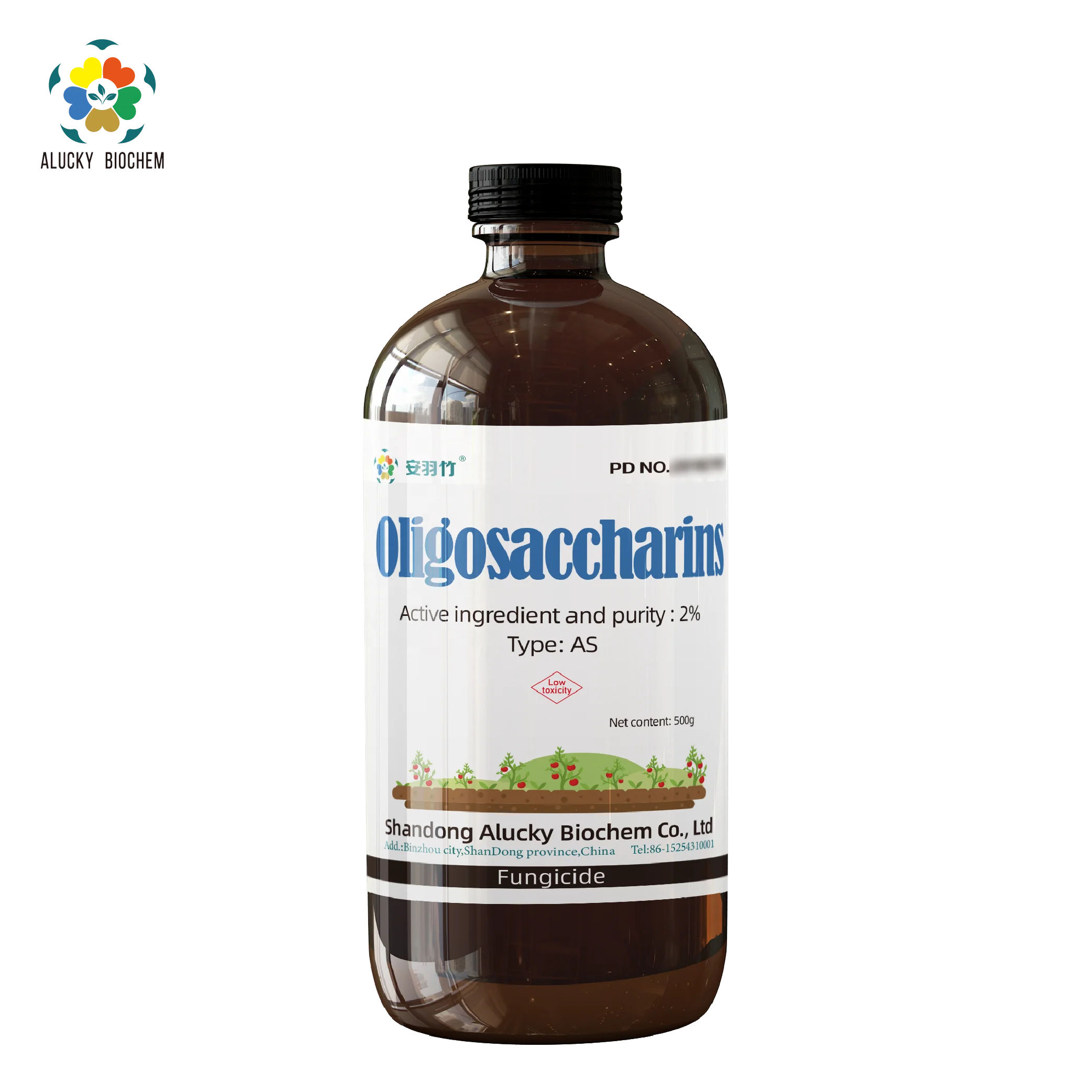 
9012-76-4 Solo formulation fungicide Plant inducer chitosan oligosaccharide COS AS Oligosaccharins 2% 