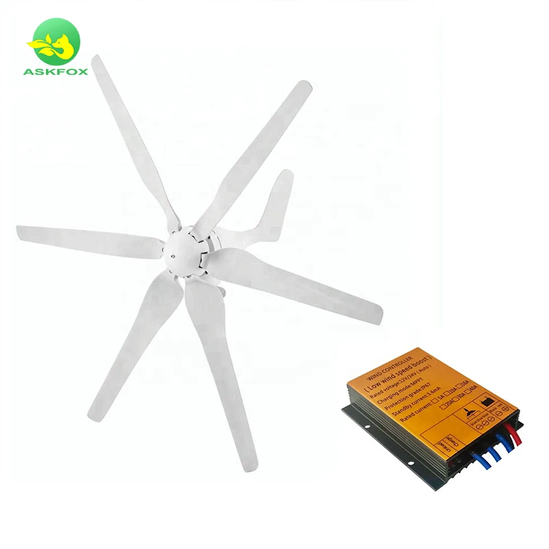 Hot Sale Factory Direct Price 500w Wind Propeller Blades 12v 24v Wind Turbine 500w 12 V 24 Volt Horizontal Wind Generator