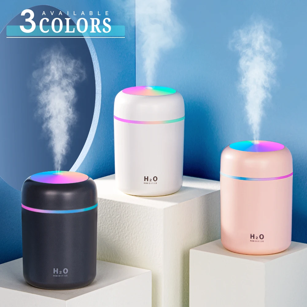 300ml USB Electric Aroma Air Diffuser Ultrasonic Air Humidifier Essential Oil Aromatherapy Cool Mist Maker for Home Office Cars