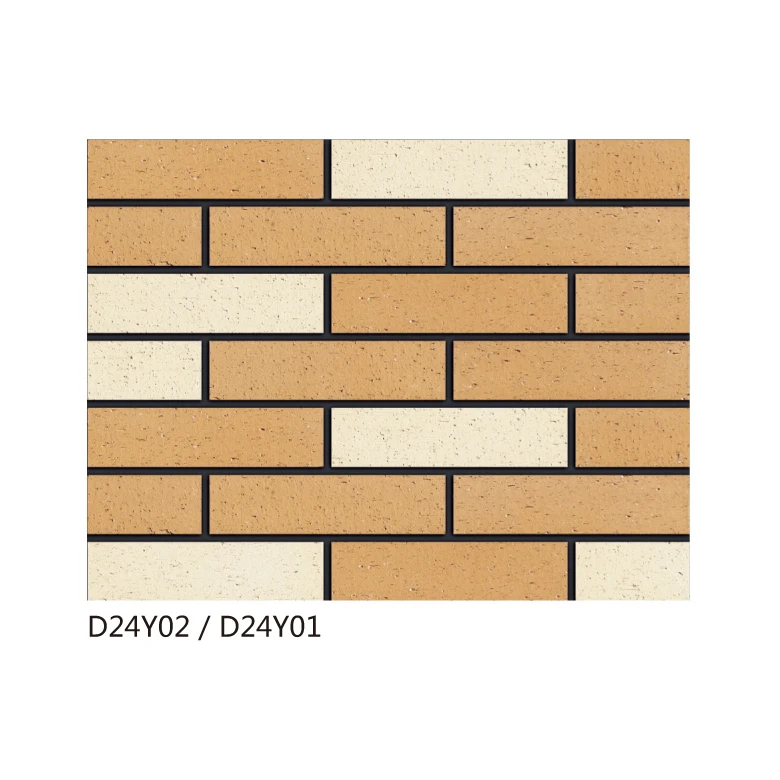 Villa garden fence decorative grey brick slip terracotta material smooth L shape 90 angle bricks exterior wall brick look panel