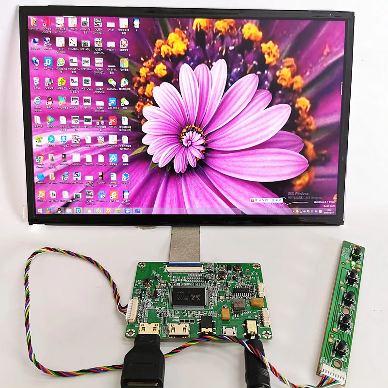 10 inch 2K display capacitive touch display module kit for Car Raspberry pi 3 pi 4 Android  system IPS 2560X1600 LCD panel