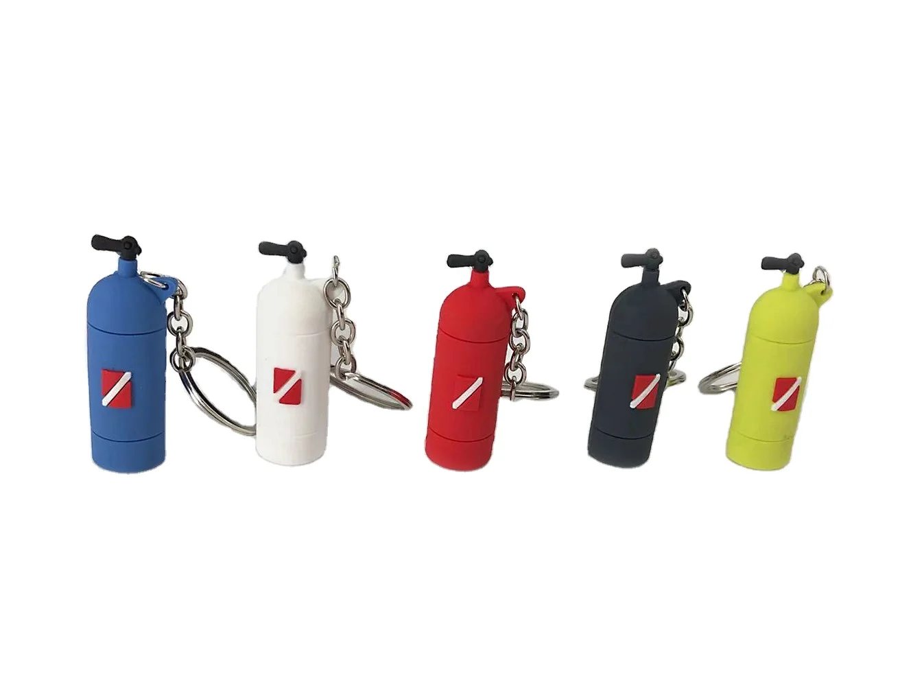 Tank shape keychain for diving accessories 6.5*2cm